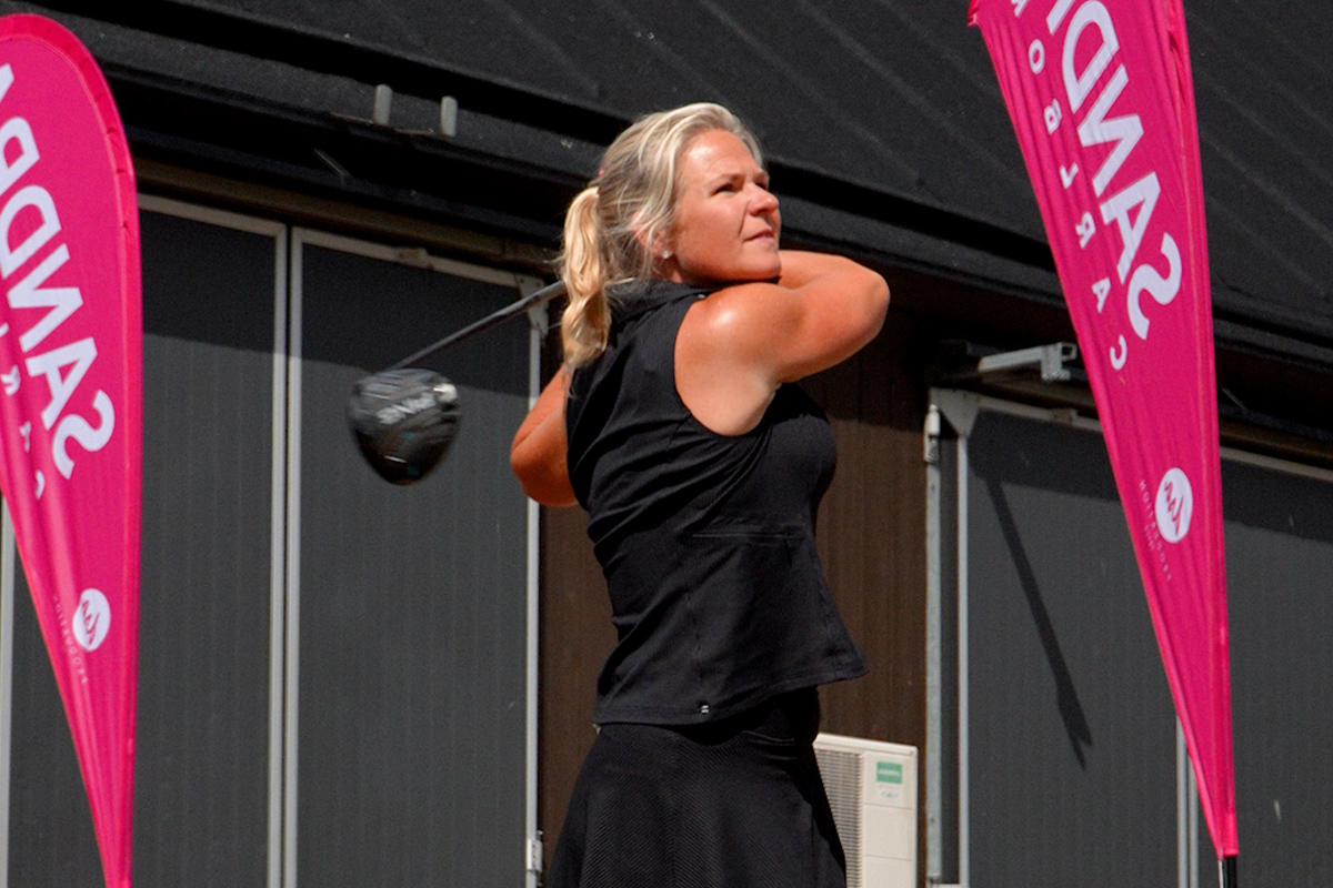 Sandra Carlborg golfsving