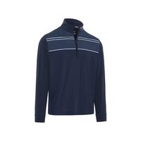 M Blocked Printed Chev Textured Pullover